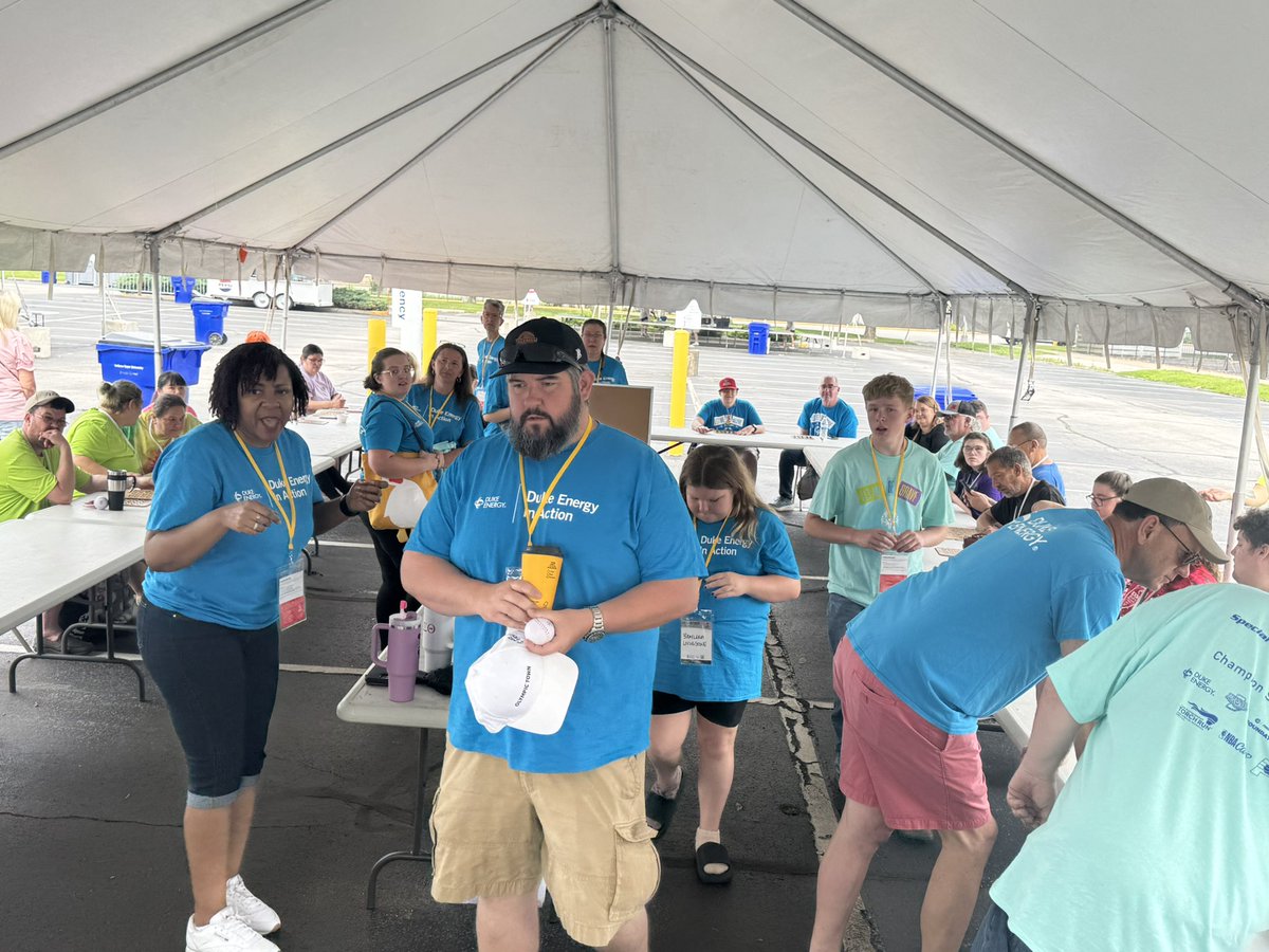 Duke Energy friend’s and family ran the bingo tent at Indiana Special Olympics Summer Games in Terre Haute. A great day !!