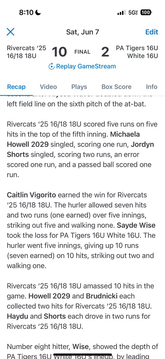 Michaela Howell 2029 tweet media