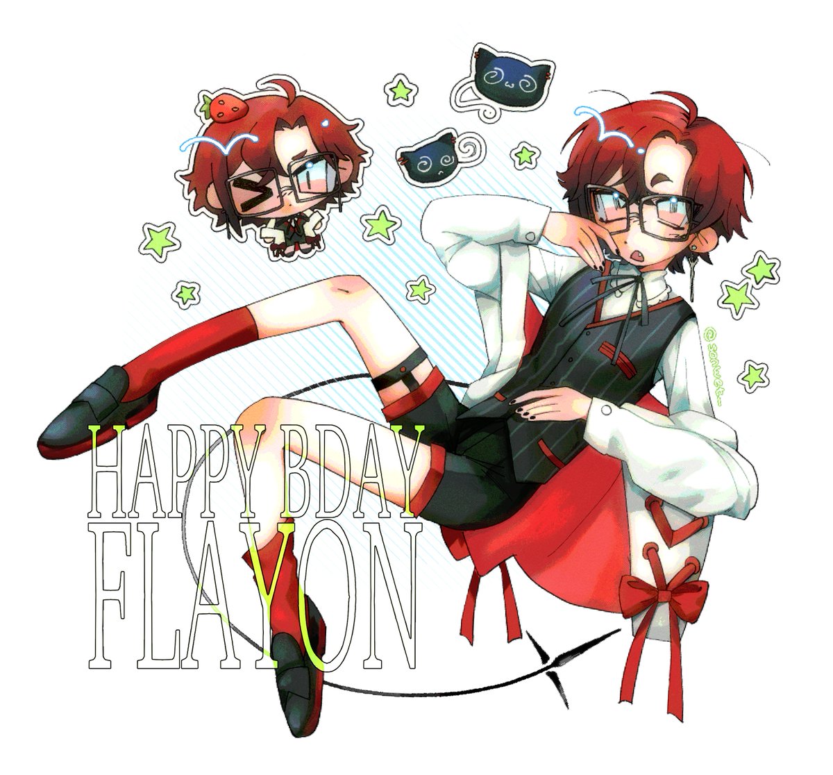 My son has every disease please be nice to him (⌒▽⌒)☆ 
#FlayonsCrayons #HappyBirthFlay2025