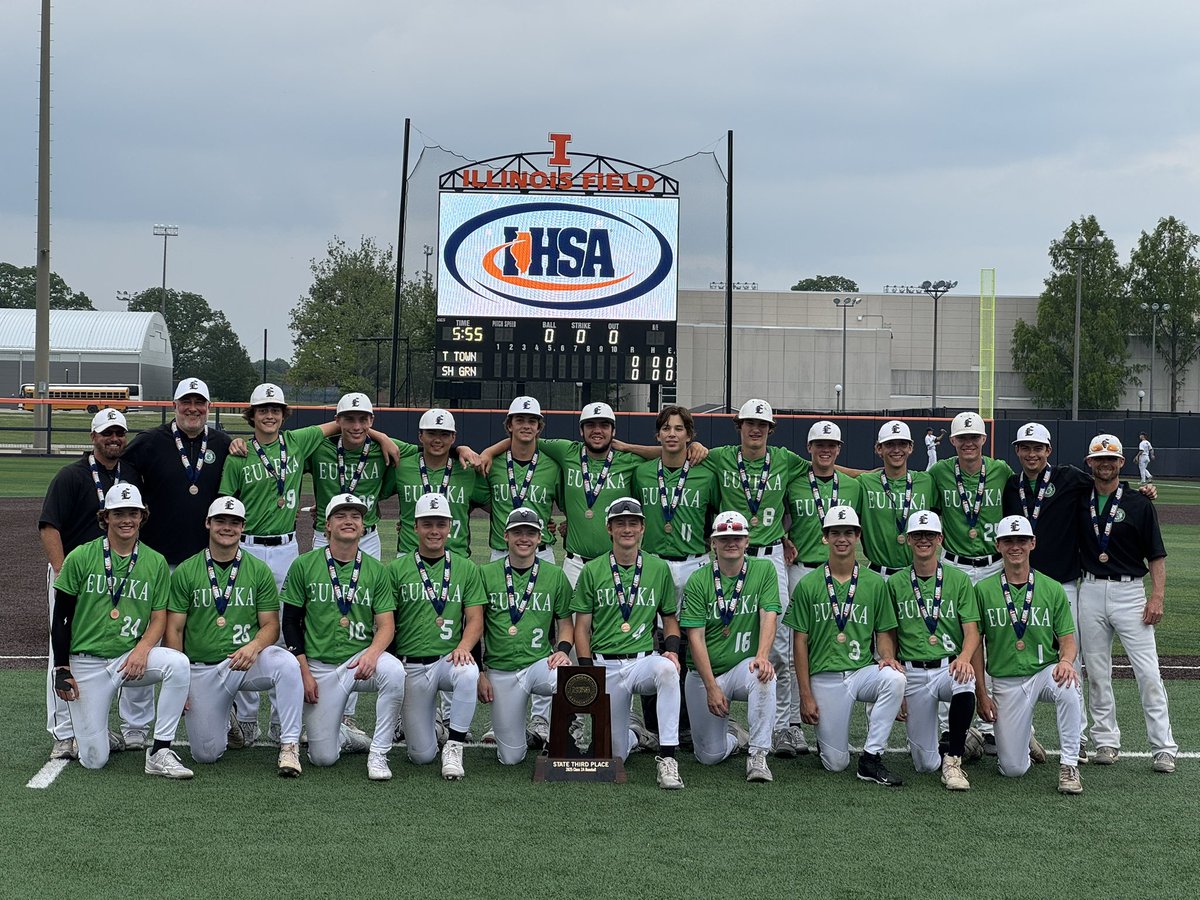 Eureka Hornets Baseball (@ehshornetsbb) on Twitter photo Hornets wrap up the season with season with a 9-3 win over <a href="/comets_baseball/">Newman Comets Baseball</a> and finish in 3rd place finish in the <a href="/IHSAState/">IHSA State</a> 2A Finals. Hornets wrap up the season with season with a 9-3 win over <a href="/comets_baseball/">Newman Comets Baseball</a> and finish in 3rd place finish in the <a href="/IHSAState/">IHSA State</a> 2A Finals.