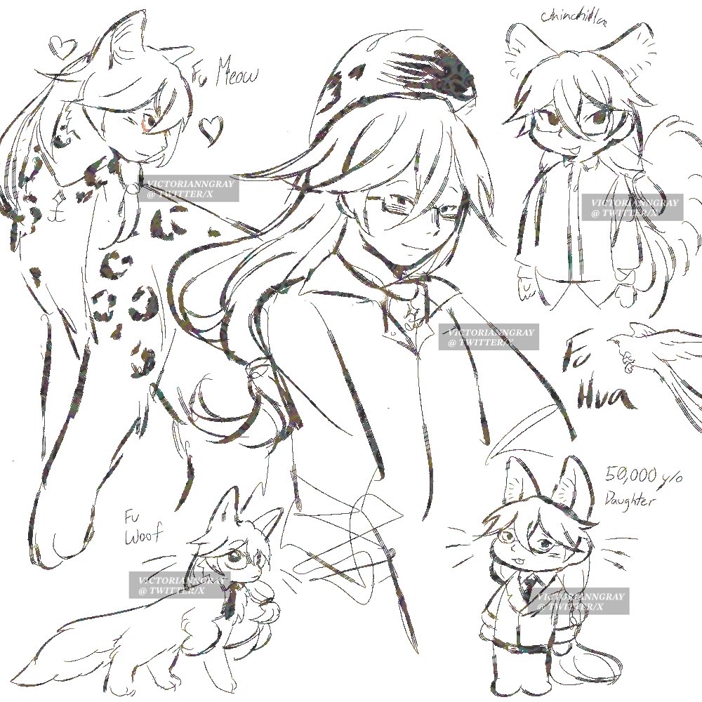 VICTORIANNGRAY's tweet image. Fu Hua doodles