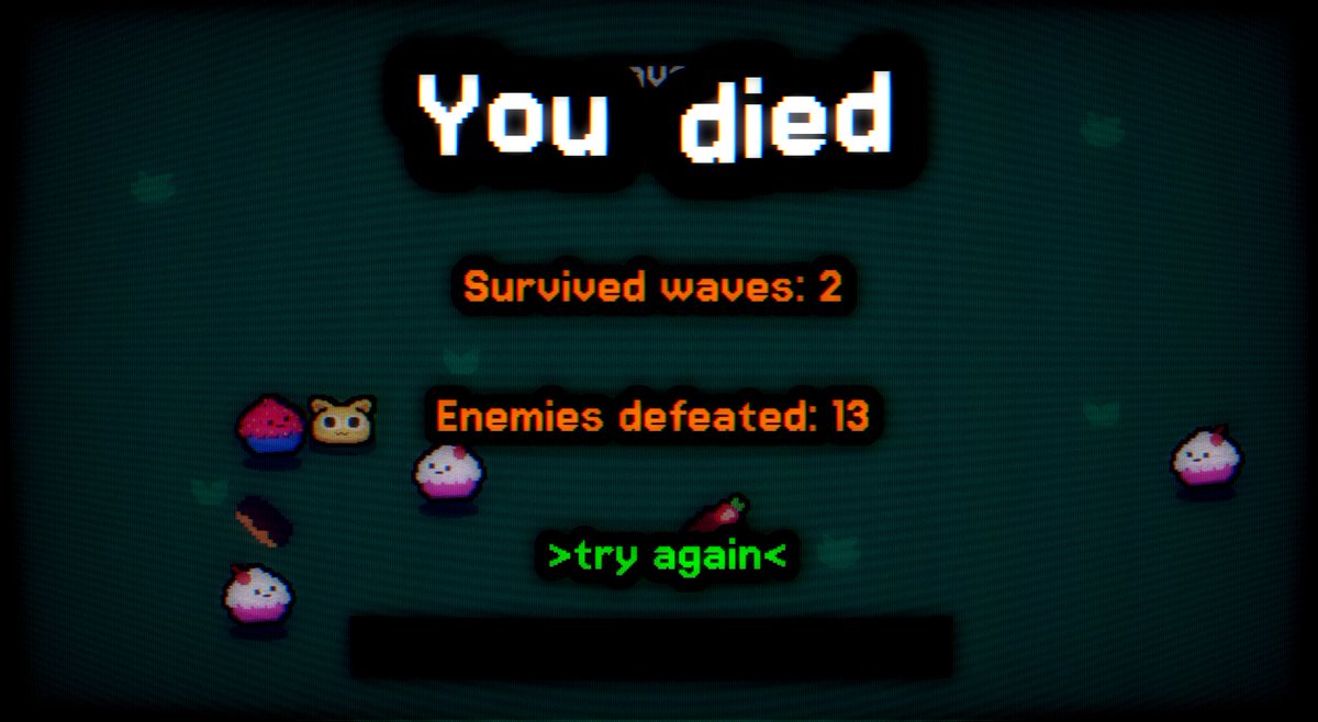 New death screen!