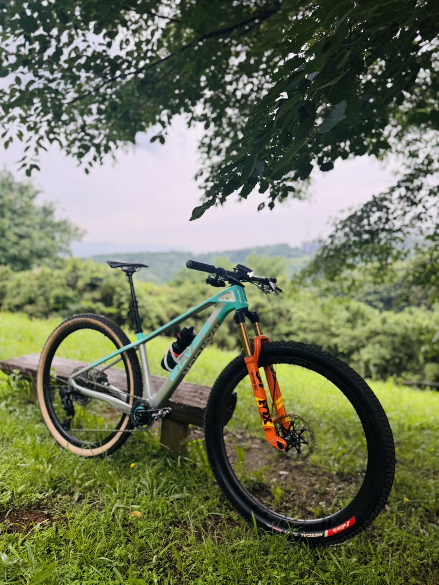 ride_food_love's tweet image. 今朝はパラパラ雨降ってきたから、パーク行くのやめて近所を探検🚴‍♂️

途中観た紫陽花綺麗だった🪻

#MTB
#elvesbike
#NANDOR