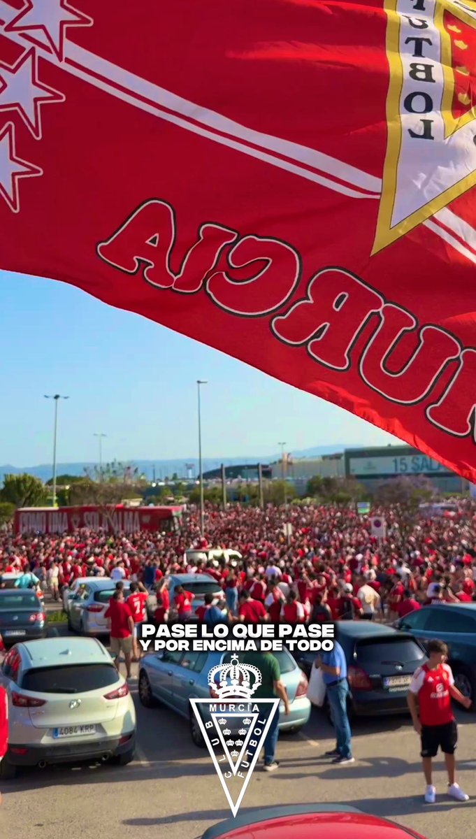 Que NADIE dude ni un solo segundo que nos vamos a levantar. Vaya que si nos vamos levantar…que somos el P* #realmurcia 💔