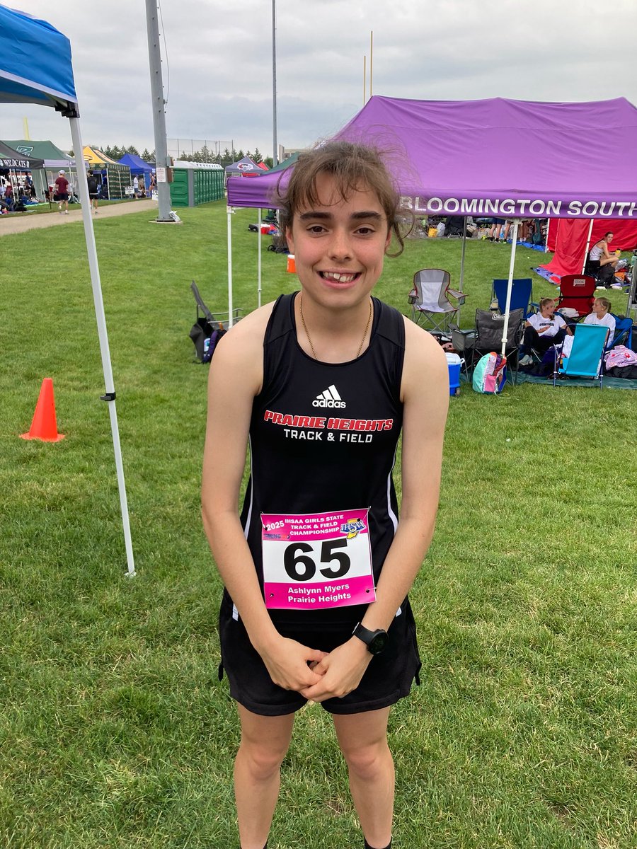 Huge congratulations to Panther runner Ashlynn Myers on a 20th place finish in the 3200 m run at today’s Girls IHSAA State Championship. 
She beat her own PR and school record in a time 11:07.98.  What an amazing finish to an amazing career!
