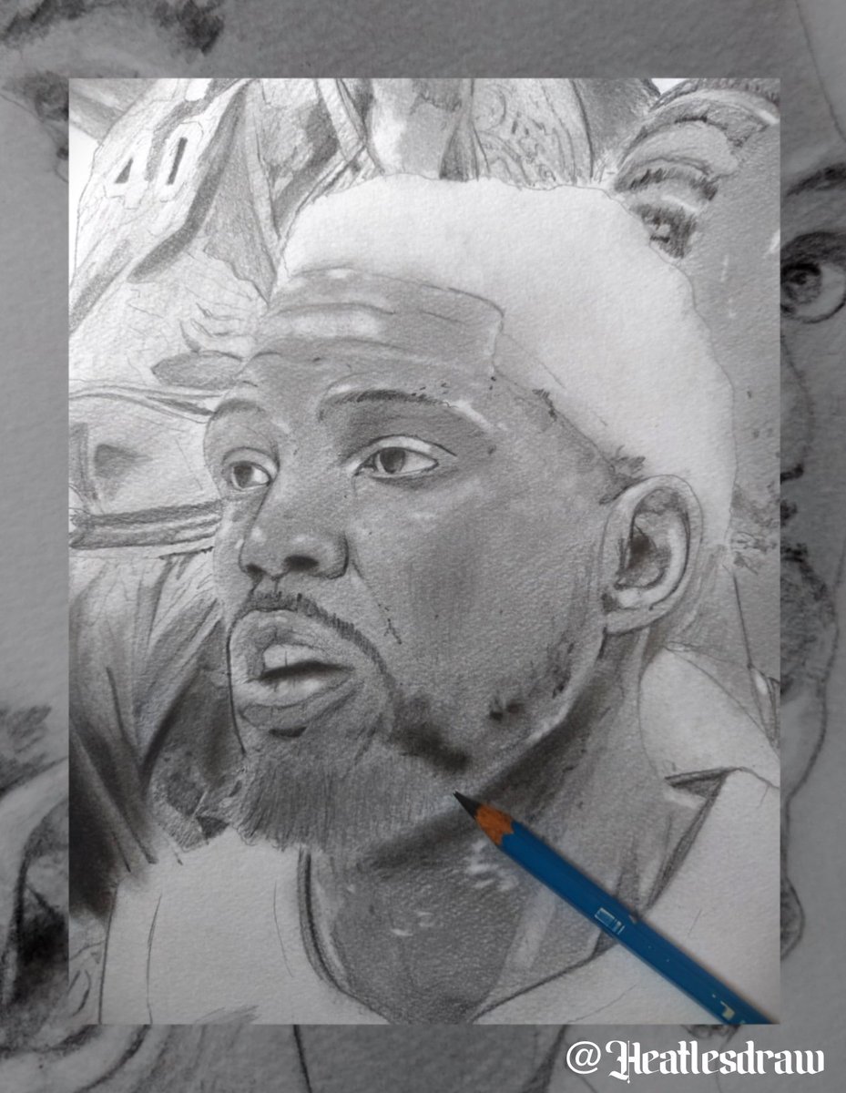 3 days of work in progress for the O.G of Heat Basketball and Mr.305 himself Udonis Haslem. Hopefully i can finish this masterpiece before or his birthday on Monday 🙏 <a href="/ThisIsUD/">Udonis Haslem</a>

#heatnation #art  #miamiheat