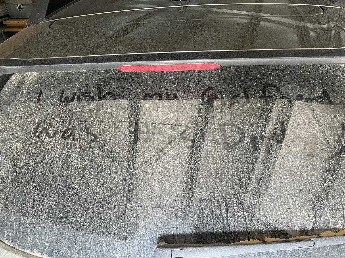 I’ve been told…time to give the car a wash…