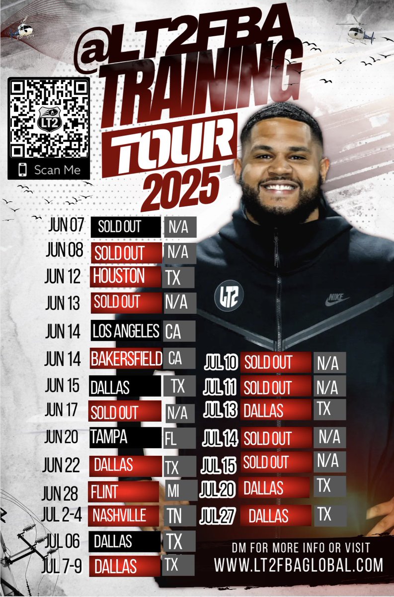 Upcoming training schedule‼️💡
DM to add your city / state / country 🚨
LT2FBAGLOBAL.COM @lt2fba