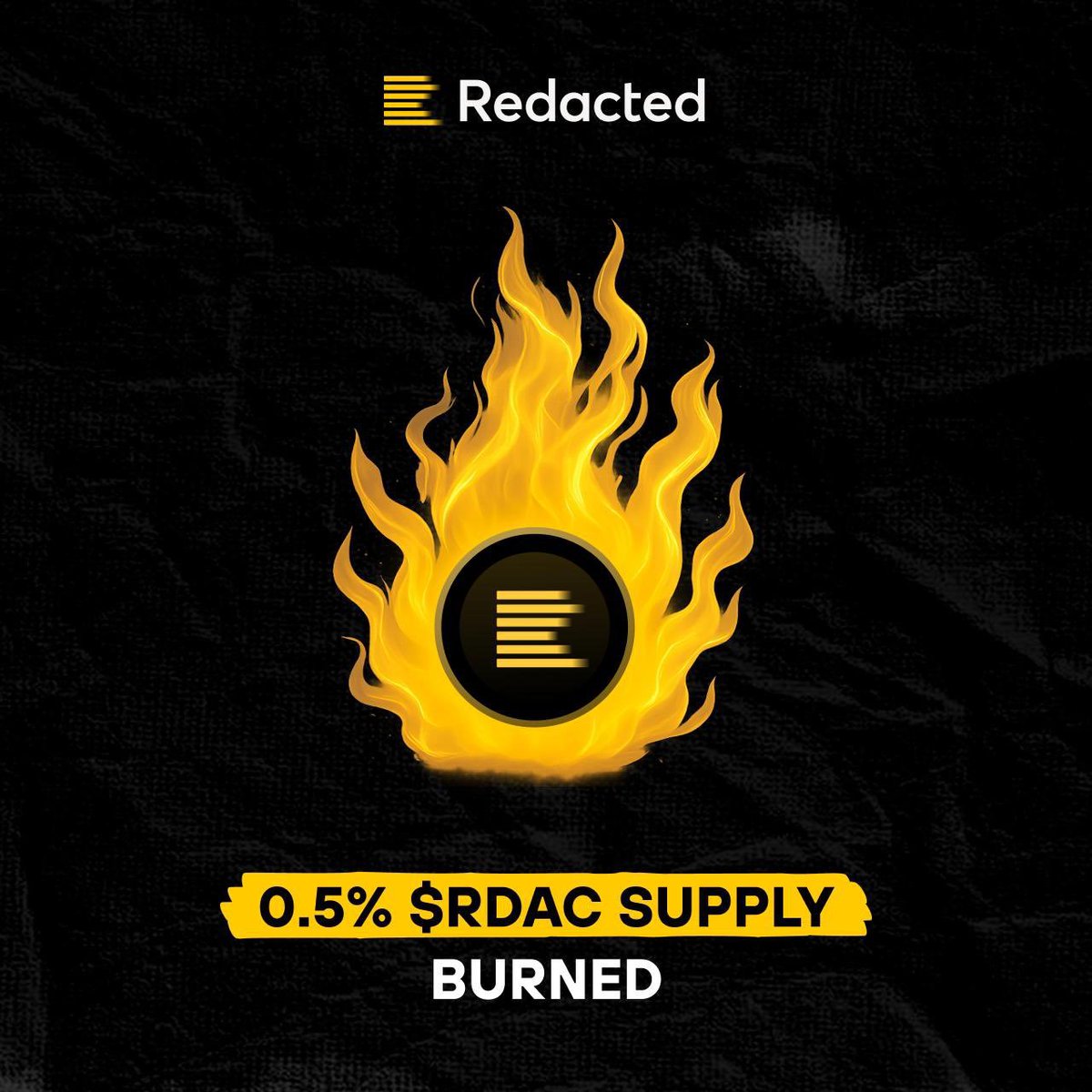 GDWizard (@gdwizard00) on Twitter photo Is this going to be the biggest project of 2025?
Just recently, <a href="/redactedcoin/">Redacted Coin</a> burned 0.5% of its total supply, equating to 5 million tokens, as part of its strategy to reduce circulation and potentially increase value.
Some may not know, but moving forward.
This is big! Is this going to be the biggest project of 2025?
Just recently, <a href="/redactedcoin/">Redacted Coin</a> burned 0.5% of its total supply, equating to 5 million tokens, as part of its strategy to reduce circulation and potentially increase value.
Some may not know, but moving forward.
This is big!