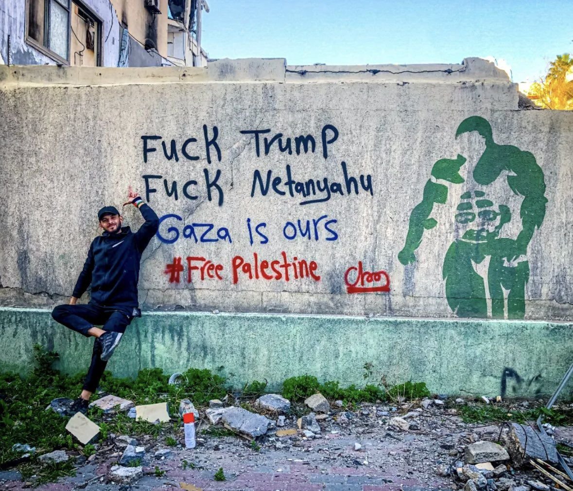 PHOTO | "Fuck Trump, Fuck Netanyahu. Gaza is ours"