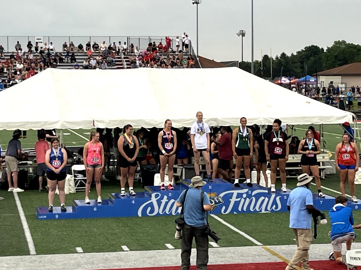 Lexi Walter state runner up in the shot put at the IHSAA Girls' Track State Championship.