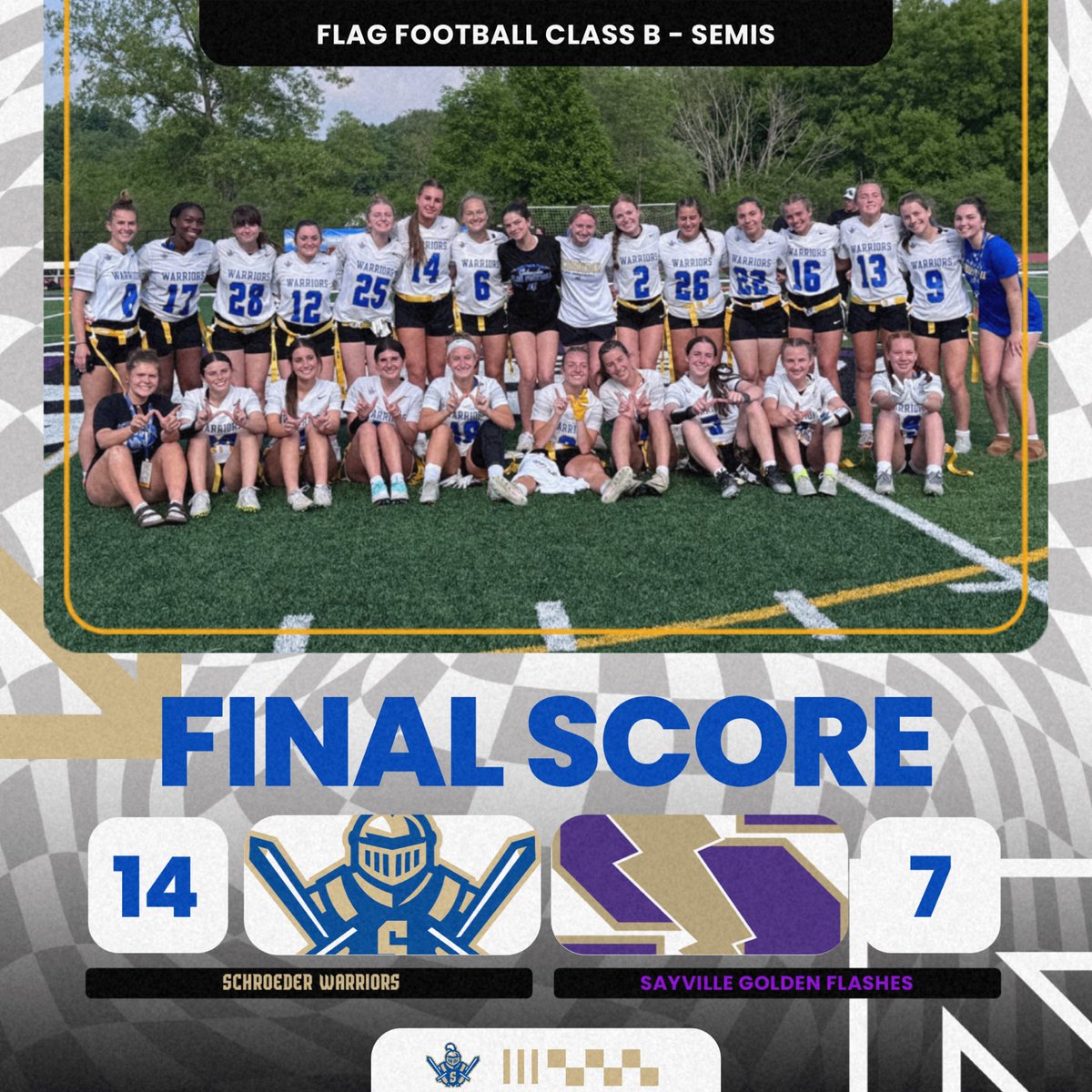 And just like that, the Warriors will play for a State Championship tomorrow at 3:30pm against Tappan Zee.
