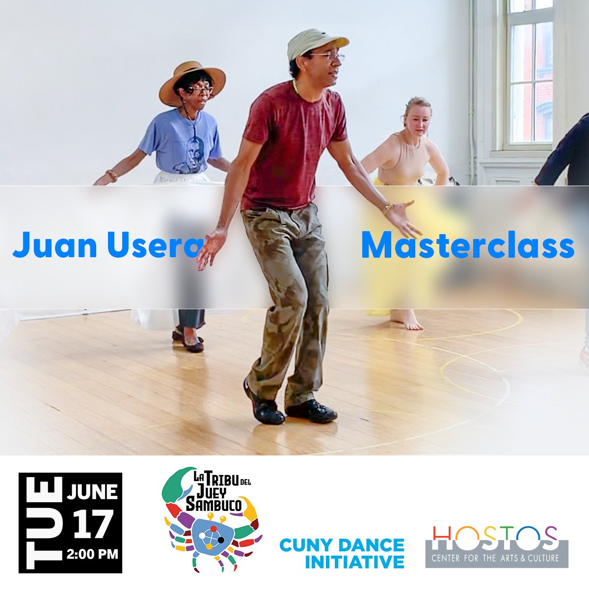 Tue, June 17 at 2 pm
Bomba Dance: Masterclass with Juan Usera

Free | RSVP at BombaDance_JuanUsera.eventbrite.com

An immersive class on one of Puerto Rico’s oldest living musical and dance traditions.

Hostos Community College, 450 Grand Concourse, Bronx, NY

More Info: (718) 518-4455