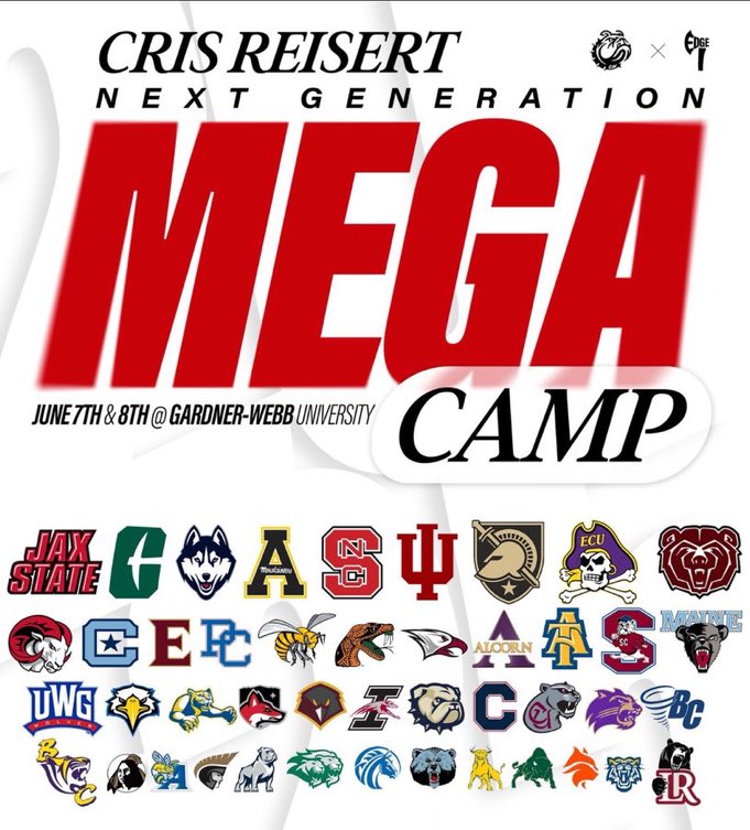 JonSnipes23's tweet image. Had a great day at the Gardener Webb Mega Camp blessed to go out and show my talents 🧡
@RealdealTY @fbcoachsamp @CoachSewellNCCU @CoachDShanley
@Coach_DWhitney @BigIFootball @Dj_Mcfadden11