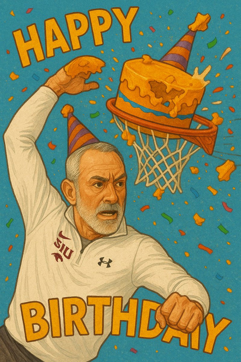 TheUnderDawg618's tweet photo. Happy birthday to the leader of the Dawgs, Coach Scott Nagy. 🎂🐾

Born in Abilene, built for Carbondale.

Here’s to plenty more birthday dunks. 💪🏀🎉 

#Salukis #CoachNagy #HappyBirthday

Graphic: SalukiAI https://t.co/wMpSUiNK0B