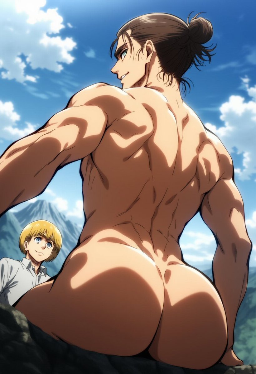 Paradis's ass 🔥

#nsfw #ErenJaeger #arminarlert #ShingekiNoKyojin #AttackOnTitan #yaoi #AIart