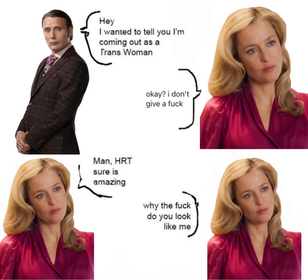 glitchedxartist's tweet photo. whenever i think of fem!hannibal i usually just think of bedelia but with a low bun https://t.co/BQCZFNFA0l