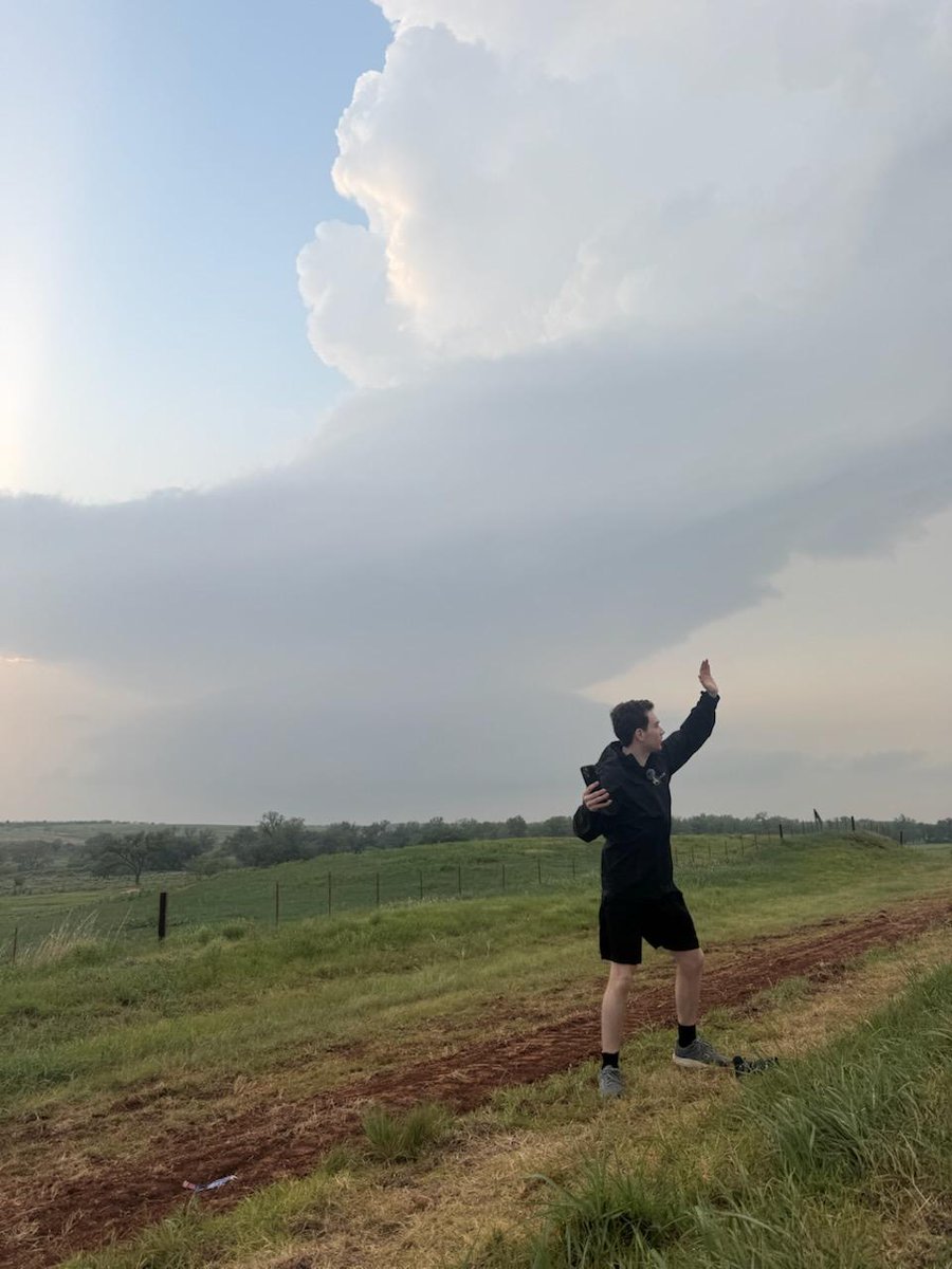 MatthewCappucci's tweet photo. Ever wondered what the best part of storm chasing is? Spoiler: it’s not the storms.

After 52 days on the road tracking severe weather as MyRadar’s senior meteorologist, I’m back to my perch in Washington D.C. I intercepted 22 tornadoes, found DVD-sized hail TWICE, braved 90 mph straight-line winds and blasted into 4 dozen supercells. I drove 19,820 miles — an average of 381 miles per day.

I’ve been doing this for years; as an atmospheric scientist, I revel in being up close and personal with the phenomena I spend my life learning about.

But that’s actually not my favorite part. Instead, what means the most to me is returning to the same parts of the country that have remained special places for me for the past nine years.

So often, we hear about “flyover country.” It’s anything but.

Folks on the coasts rarely, if ever, travel to the Plains, Midwest or Mid-South. No New Yorker is booking a flight to Lubbock. Nobody from Boston is vacationing in Branson, Missouri. And I doubt anyone from Los Angeles is road tripping to North Platte, Nebraska. Half the U.S. population has no idea what happens between the Appalachians and the Rockies. They’re missing out.

Some of the most down-to-earth and hardest-working people live in the nation’s Heartland; the region is teeming with natural beauty. It’s one of my favorite parts of America, and it’s become a second home to me.

My happiest memories are the simplest ones. Ever watched the sun set over the flat vastness of Hockley County, Texas? Admired the night sky from the Llano Estacado? Hasty’s in Shamrock, Texas has FOUR types of French fries — and their prices can’t be beat. (The McDonalds there also serves shamrock shakes year round!) And you’ll have the best burrito of your life at Hector y Amigos in Woodward, Oklahoma — or El Jacal in Fort Morgan, Colorado.

At the Braum’s in southwest Lubbock, there’s a family of prairie dogs that lives in the sandy area behind the parking lot. Every year I sit and watch them while eating my lunch. There’s something peaceful about watching raindrops steam when they hit the ground in the sandy desert north of Fort Stockton. The beautiful yellow when the canola blooms in Kansas is striking. So is watching cornstalks bow in the breeze in Iowa.

When I’m driving through San Angelo, I always stop at Kung Fu Noodle. And if you’re staying in Salina, Kansas, the Quality Inn is a converted “Holidome.” (Remember those from the 70s and 80s? They were common along the old Route 66.)

Some of the biggest, best storms fire near the Caprock Escarpment in the Texas Panhandle… but if you get there an hour early, you can check out the canyon… it’s stunning. Sometimes if I’m transiting through Omaha, Nebraska, I’ll phone a friend and play board games at Spielbound. And whenever I’m passing through Austin, I bend my schedule to watch the bats take off from the Sixth Street bridge.

One of the most magical landscapes is found in South Dakota — rolling plains give way to sudden slopes and rock formations that look like an alien planet. If you’ve ever driven through the Texas or Oklahoma Panhandles after a nighttime rainstorm, you’ll see hundreds of frogs crossing the road… watch where you drive! There’s something mystical about watching distant thunderheads flicker with lightning once night falls — it’s like the clouds are communicating with one another through a primal tellurian language. There are times when I swear the sky is sentient.

Above all, the people are what make the Plains and Midwest so special; meeting more of you every year is such a privilege, and I learn so much through our conversations, even if brief. The clerk at QT in Wichita who watched our MyRadar livestream… the very sweet cashier at the Dollar General in Anson, Texas who helped save the day when we were trying to photograph giant hail… chatting with Irene, one of the nicest, most neighborly folks you’ll ever meet while I got an oil change in Texas… or conversing with Misty at the Best Western in Borger, Texas… the list goes on and on.

If you live on the East or West Coast, I implore you — at least once in your life, take a road trip across America. Bustling interstates and city skyscrapers are great and all, but there’s a whole lot that most of us are missing.

“Flyover Country” isn’t a thing. It’s one of the best places on Earth.