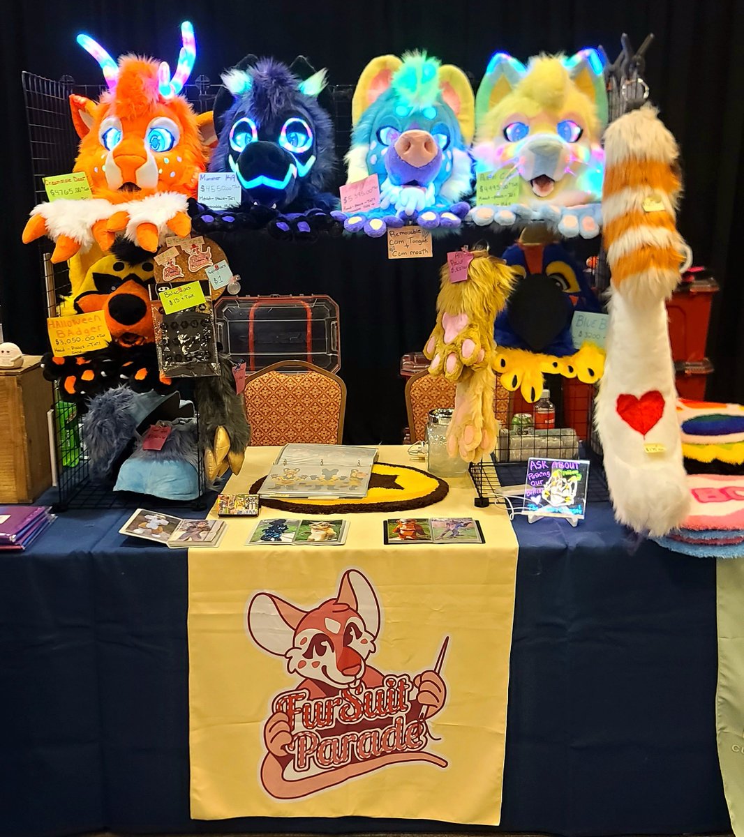 We are set up at the night market <a href="/StratosFur/">StratosFur</a>  come say hi!