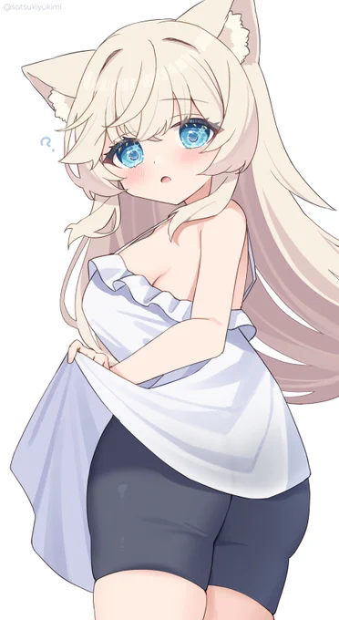 おはよー!ちゃんとスパッツはいてるよ?