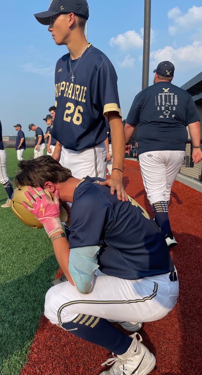 It's tough when it ends. Never underestimate the magnitude of these moments for high school seniors. Only a small percentage go on to play in college and most will tell you nothing can replicate the experience.
(Mike Kellems photo)