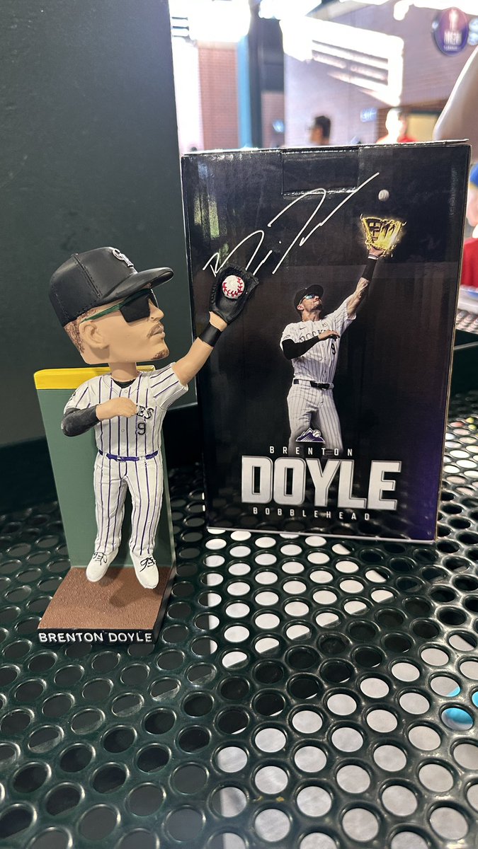 LoveTheRox's tweet image. It’s Brenton Doyle bobblehead night! For a chance to win one, like or RT and answer: What one change would make MLB even better? Winner drawn Tuesday!