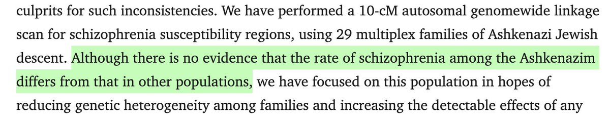 user1957594016's tweet photo. @MarkJamesonArt @jorymicah Also, Ashkenazis aren't more prone to schizophrenia. A locus that predicts elevated schizophrenia risk was found in an Ashkenazi sample, but it isn't any more common in Ashkenazis than in other populations. Even the abstract of the study that article is based on acknowledges that https://t.co/YTzCDIgTYr