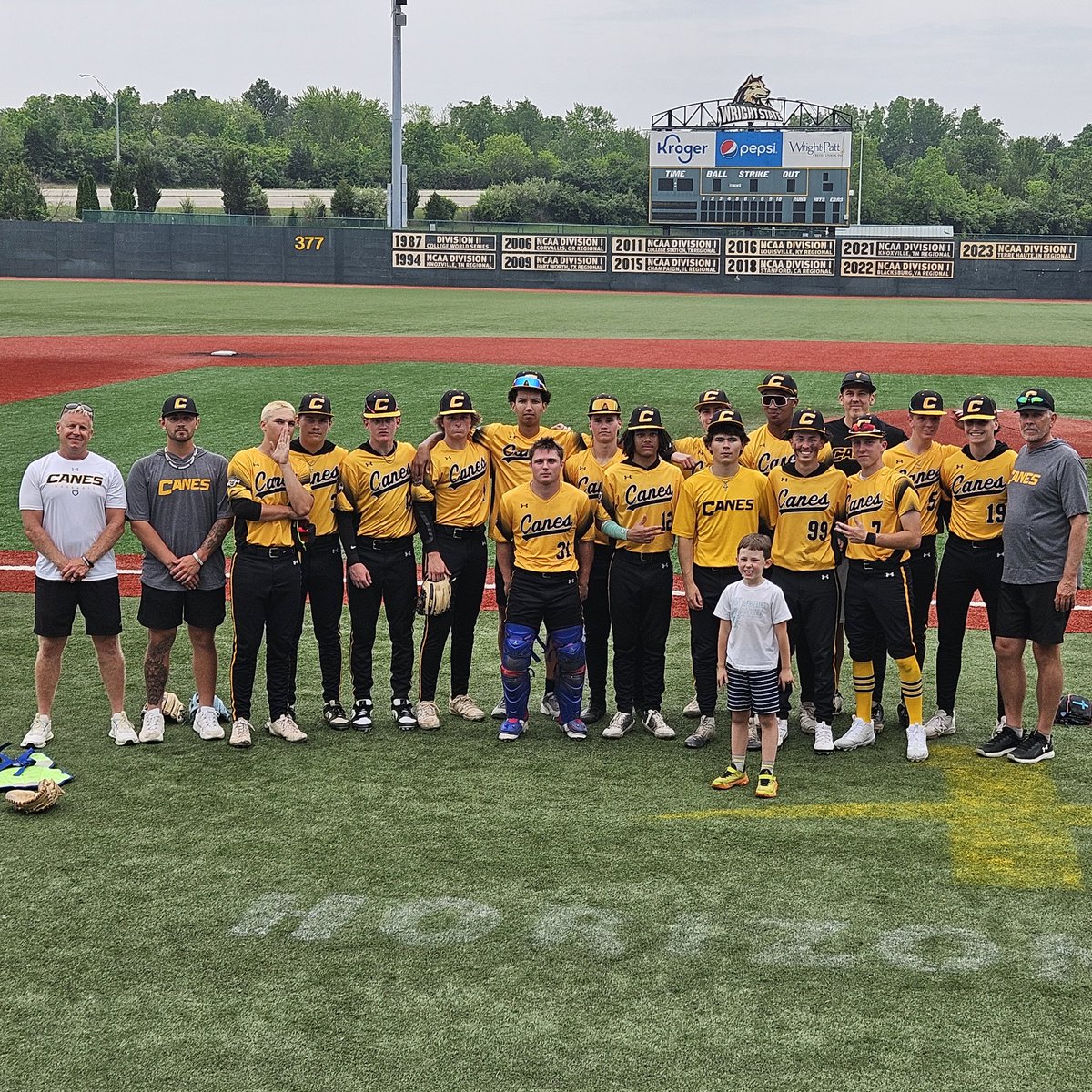 Canes Ohio Prime 2027 (@canesoh2027) on Twitter photo Moving on to the semi-finals tomorrow, 12:15pm at <a href="/GoBEARCATS/">Cincinnati Bearcats</a>! Another great game. <a href="/Gavin_Byrd7/">Gavin Byrd</a> killed it, throwing 9Ks in 6IPs. <a href="/CaleGHubert/">Cale Hubert</a> came in for the finish. <a href="/riverJean99/">RiverJean</a>, <a href="/Magato_connor/">Connor magato</a> and <a href="/ColtonFite2027/">Colton Fite</a> each had two hits, with a team total of nine. Moving on to the semi-finals tomorrow, 12:15pm at <a href="/GoBEARCATS/">Cincinnati Bearcats</a>! Another great game. <a href="/Gavin_Byrd7/">Gavin Byrd</a> killed it, throwing 9Ks in 6IPs. <a href="/CaleGHubert/">Cale Hubert</a> came in for the finish. <a href="/riverJean99/">RiverJean</a>, <a href="/Magato_connor/">Connor magato</a> and <a href="/ColtonFite2027/">Colton Fite</a> each had two hits, with a team total of nine.