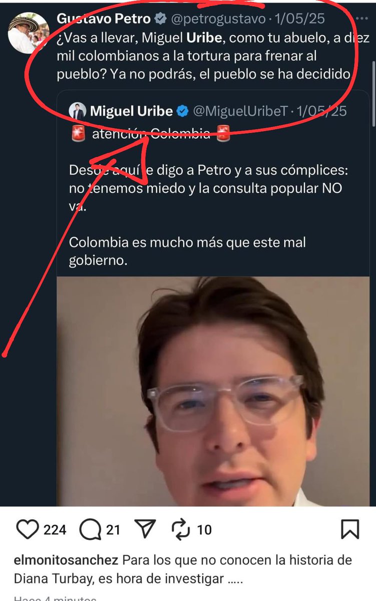 MiguelPomo's tweet photo. @DanielBejarano_ @petrogustavo Ajá, y que empiece el HP Presidente https://t.co/Tm8CdjtP24