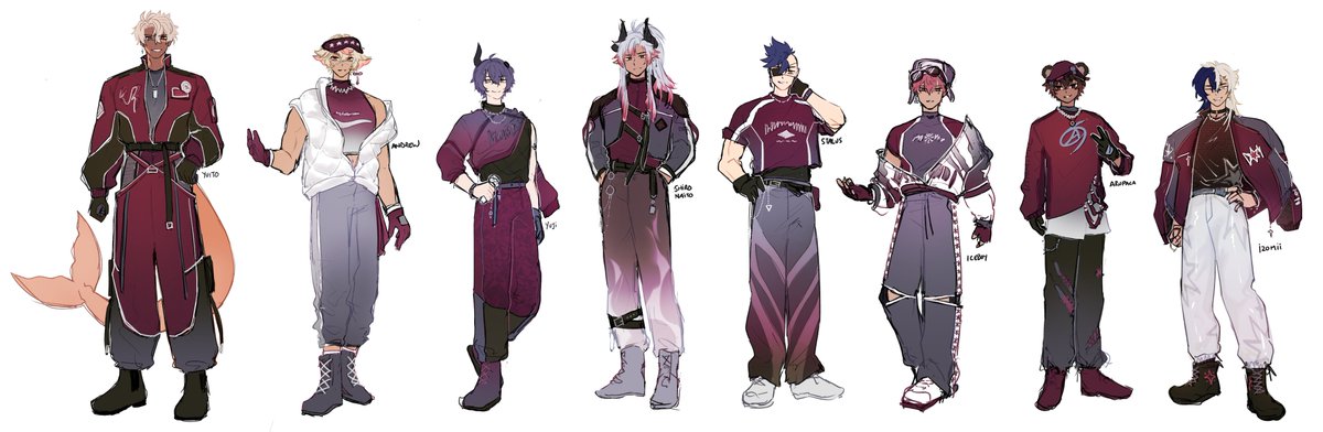 STALUS 🌊 (@stalus_) on Twitter photo I made the concept designs for DYNA_MIC's MV!😎❤️ Thank you for having me part of this!
L to R: <a href="/Yuitansss/">🏁✨Yuito✨🏁Golden Gambit</a> <a href="/AndrewOfTheVu/">andrew vu 🪷🎏 koi prince</a> <a href="/YujiBeelzVT/">Yujibeelz 😈 💜 Demon Vtuber</a> <a href="/ShiroNailo/">ShiroNailo 🩸🐉 {ENVtuber}</a> <a href="/stalus_/">STALUS 🌊</a> <a href="/iceboywav/">Ice Boy 🧊💤 SUBATHON!</a> <a href="/ChuusbangsTM/">Aru 🧸 | Taerae’s #1 Stock Investor</a> <a href="/HeySuuta/">Izomii Suuta ✨💫 OFFKAI 🛫</a>
_
#YuiYaki #DrewVu #Yujilust #DaddyShiroArt #stalusART #iceboydoodles #IzoART I made the concept designs for DYNA_MIC's MV!😎❤️ Thank you for having me part of this!
L to R: <a href="/Yuitansss/">🏁✨Yuito✨🏁Golden Gambit</a> <a href="/AndrewOfTheVu/">andrew vu 🪷🎏 koi prince</a> <a href="/YujiBeelzVT/">Yujibeelz 😈 💜 Demon Vtuber</a> <a href="/ShiroNailo/">ShiroNailo 🩸🐉 {ENVtuber}</a> <a href="/stalus_/">STALUS 🌊</a> <a href="/iceboywav/">Ice Boy 🧊💤 SUBATHON!</a> <a href="/ChuusbangsTM/">Aru 🧸 | Taerae’s #1 Stock Investor</a> <a href="/HeySuuta/">Izomii Suuta ✨💫 OFFKAI 🛫</a>
_
#YuiYaki #DrewVu #Yujilust #DaddyShiroArt #stalusART #iceboydoodles #IzoART
