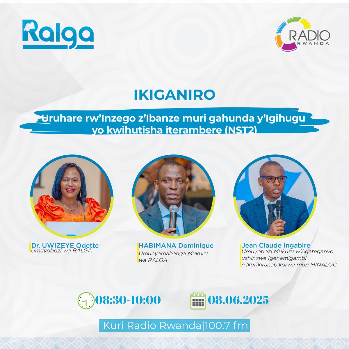 Rwanda Association of Local Government Authorities (@ralgarwanda) on Twitter photo Tubararikiye kuza gukurikira ikiganiro "Kubaza Bitera Kumenya" cya <a href="/Radiorwanda_RBA/">RADIO RWANDA</a> cyo kuri iki cyumweru kiza kwibanda ku "๐๐ซ๐ฎ๐ก๐๐ซ๐ ๐ซ๐ฐโ๐๐ง๐ณ๐๐ ๐จ ๐ณโ๐๐๐๐ง๐ณ๐ ๐ฆ๐ฎ๐ซ๐ข ๐ ๐๐ก๐ฎ๐ง๐๐ ๐ฒโ๐๐ ๐ข๐ก๐ฎ๐ ๐ฎ ๐ฒ๐จ ๐ค๐ฐ๐ข๐ก๐ฎ๐ญ๐ข๐ฌ๐ก๐ ๐ข๐ญ๐๐ซ๐๐ฆ๐๐๐ซ๐ (๐๐๐๐)". Tubararikiye kuza gukurikira ikiganiro "Kubaza Bitera Kumenya" cya <a href="/Radiorwanda_RBA/">RADIO RWANDA</a> cyo kuri iki cyumweru kiza kwibanda ku "๐๐ซ๐ฎ๐ก๐๐ซ๐ ๐ซ๐ฐโ๐๐ง๐ณ๐๐ ๐จ ๐ณโ๐๐๐๐ง๐ณ๐ ๐ฆ๐ฎ๐ซ๐ข ๐ ๐๐ก๐ฎ๐ง๐๐ ๐ฒโ๐๐ ๐ข๐ก๐ฎ๐ ๐ฎ ๐ฒ๐จ ๐ค๐ฐ๐ข๐ก๐ฎ๐ญ๐ข๐ฌ๐ก๐ ๐ข๐ญ๐๐ซ๐๐ฆ๐๐๐ซ๐ (๐๐๐๐)".