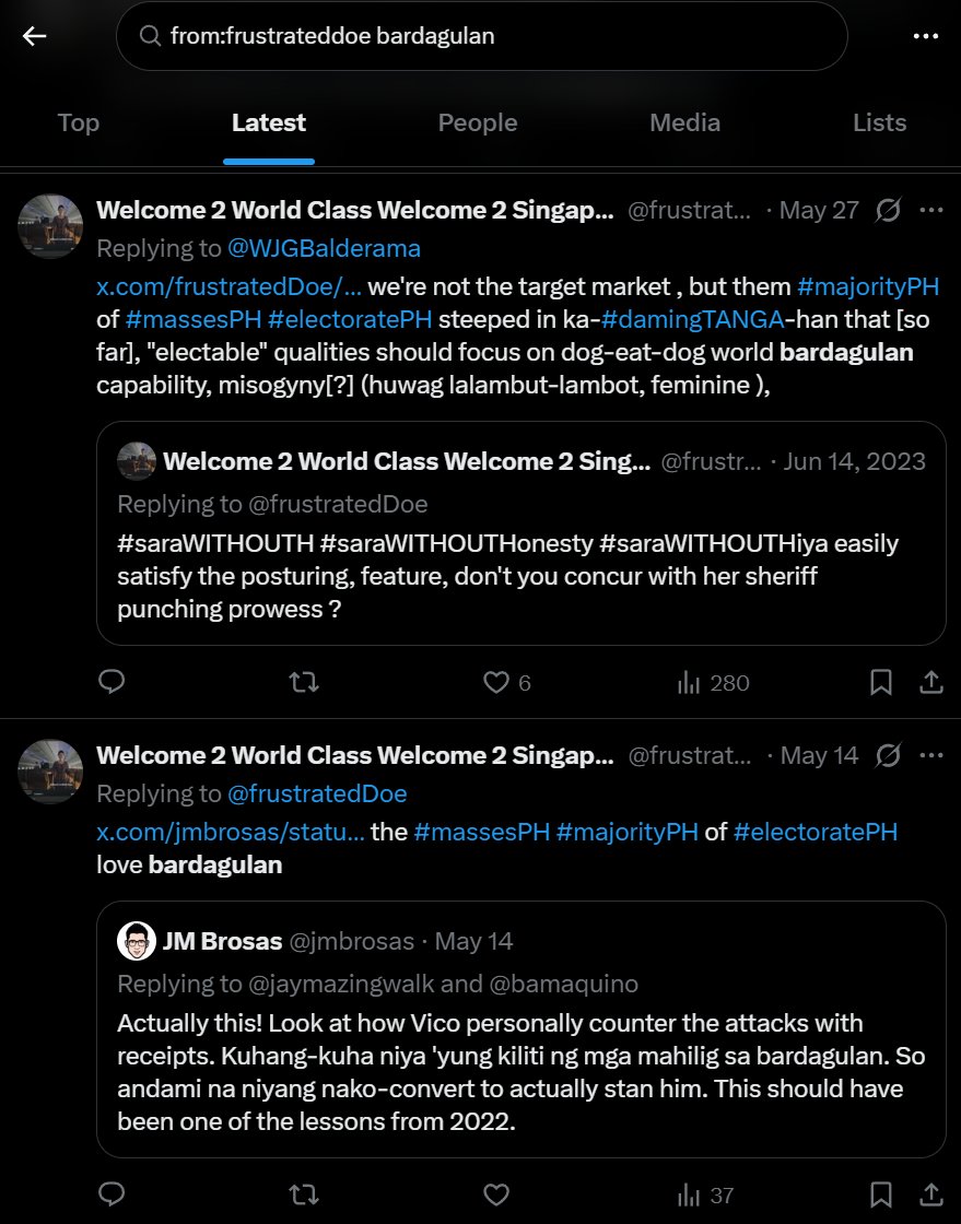 frustratedDoe's tweet image. x.com/search?q=from%… For a start and really I hate to say this: #soFar #CeterisParibus should cater to the patriarchal, misogyny -addled #culturePH