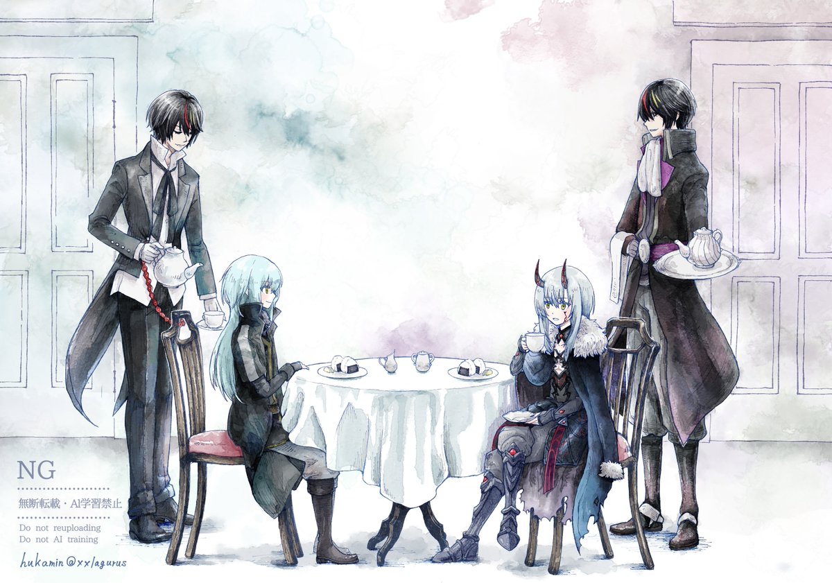 3.5th Anniversary［双影ノ騎士］リムル様を見て頭の中に生まれたイメージを形にしたものです。
そこに繋がるストーリーが見えないところにあるのか、究極顕現とはどういうことなのか、分からないままなのもあり、想像が膨らみます。
まおりゅう様、リムル様の実装をありがとうございます✨