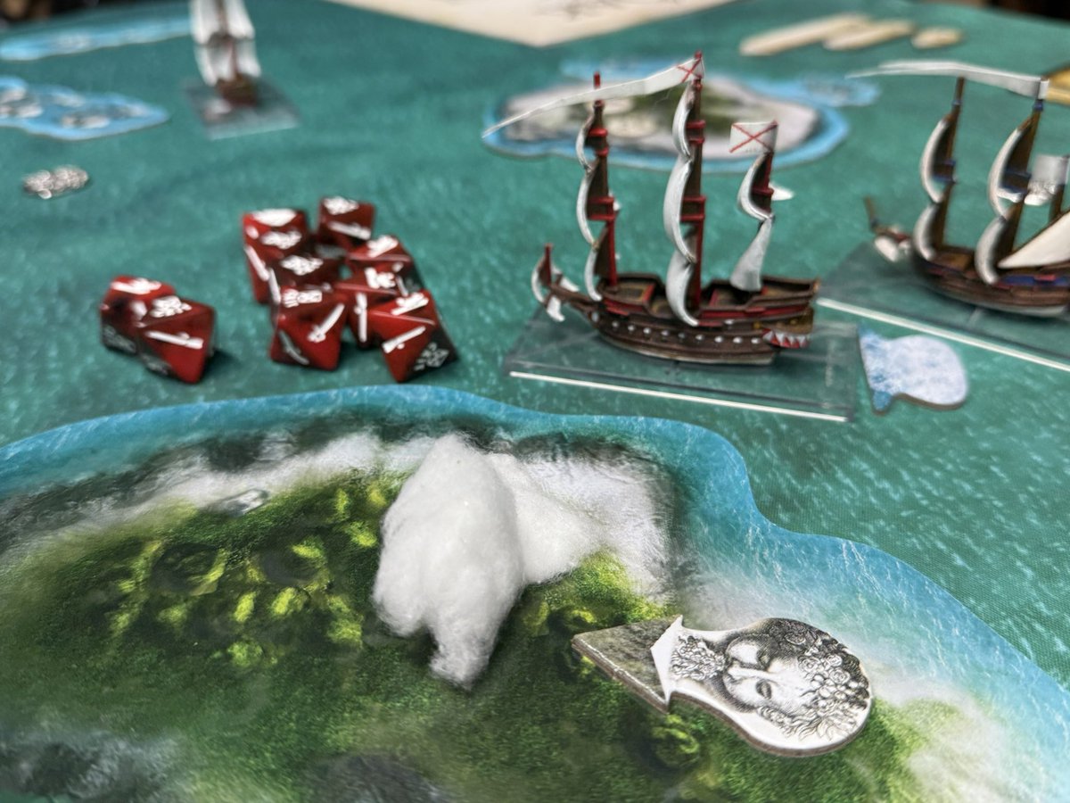 ThePlunderDen's tweet image. Tomorrow I will be releasing a video where I take a deep dive into the amazing dice sets released by the @BaronOfDice for Blood&Plunder and Oak&Iron