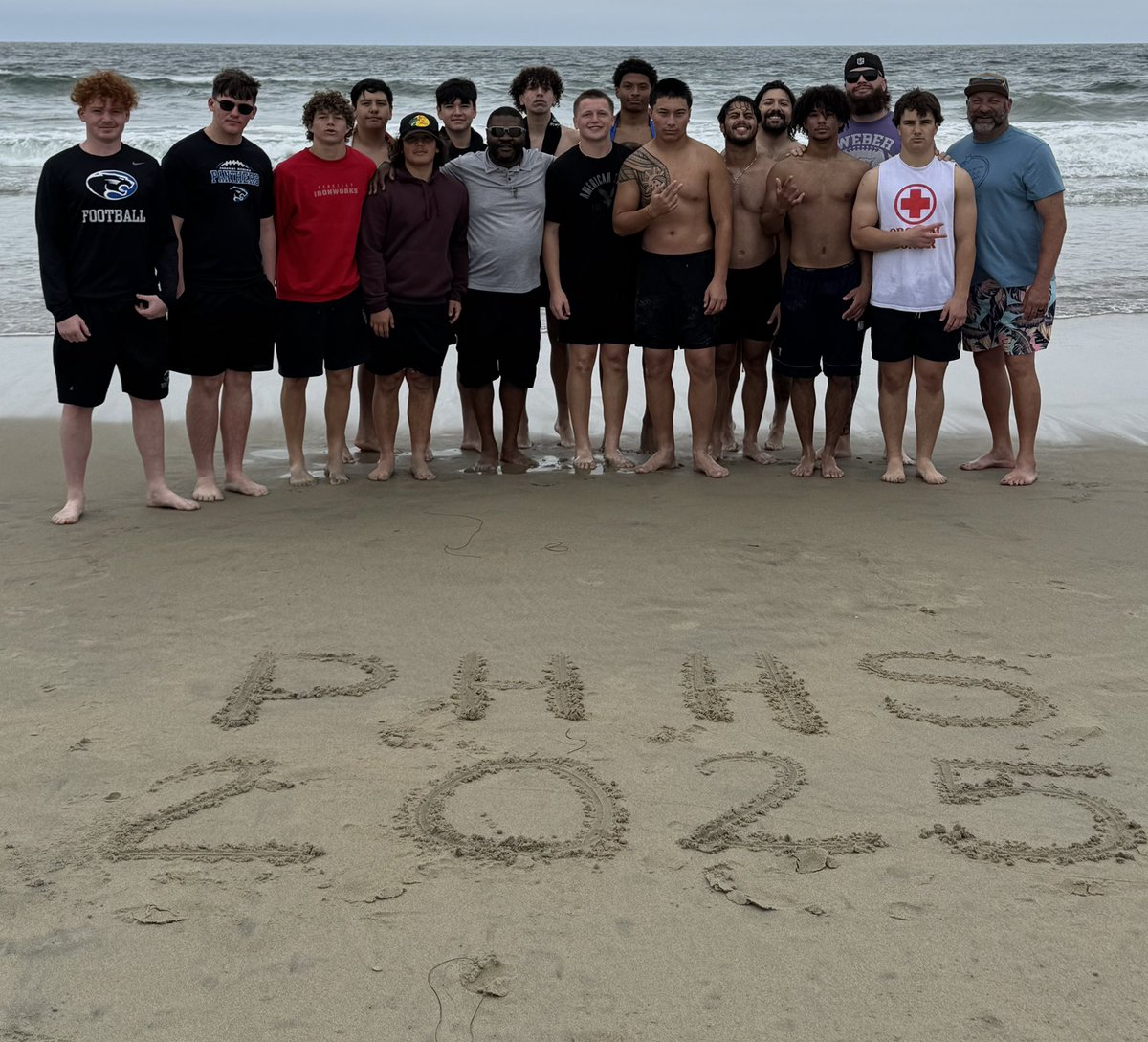 Breakfast burritos and ball at the beach for the <a href="/AztecFB/">San Diego State Football</a> tournament.