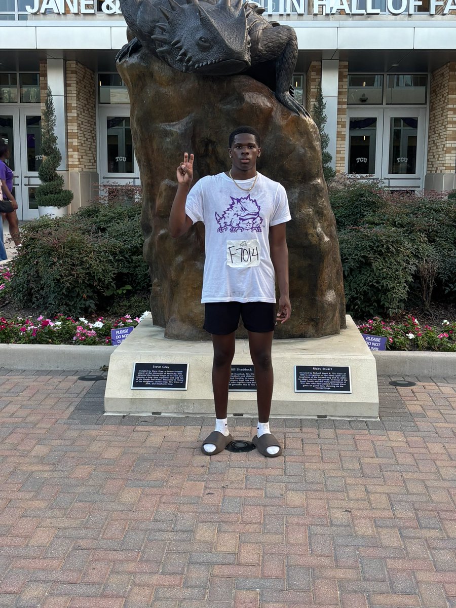 Sakai Briggs (@sakaibriggs33) on Twitter photo Had a great camp at <a href="/TCUFootball/">TCU Football</a> today! <a href="/CoachTreW/">Tre Watson</a> <a href="/k_beast33/">Kenyen Cotton</a> <a href="/CoachAmoako/">Coach Stephen Amoako</a> <a href="/CoachRJ_007/">RJ Bond</a> <a href="/CTownEaglesFB/">CrowleyFootball</a> <a href="/CarlosLynn/">Carlos Lynn</a> <a href="/CoachDezGuy/">Coach Guy 🏈🏀</a> <a href="/Coach_McHugh/">Coach McHugh</a> <a href="/Recruit_Crowley/">Crowley HS Recruiting</a> <a href="/adamgorney/">Adam Gorney</a> <a href="/MikeRoach247/">Mike Roach</a> <a href="/dctf/">Dave Campbell's Texas Football — TexasFootball.com</a> Had a great camp at <a href="/TCUFootball/">TCU Football</a> today! <a href="/CoachTreW/">Tre Watson</a> <a href="/k_beast33/">Kenyen Cotton</a> <a href="/CoachAmoako/">Coach Stephen Amoako</a> <a href="/CoachRJ_007/">RJ Bond</a> <a href="/CTownEaglesFB/">CrowleyFootball</a> <a href="/CarlosLynn/">Carlos Lynn</a> <a href="/CoachDezGuy/">Coach Guy 🏈🏀</a> <a href="/Coach_McHugh/">Coach McHugh</a> <a href="/Recruit_Crowley/">Crowley HS Recruiting</a> <a href="/adamgorney/">Adam Gorney</a> <a href="/MikeRoach247/">Mike Roach</a> <a href="/dctf/">Dave Campbell's Texas Football — TexasFootball.com</a>