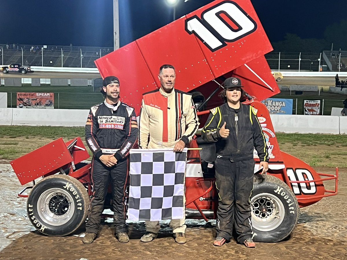 Tonight’s winner <a href="/SharonSpdwy/">Sharon Speedway</a> is <a href="/DaleBlaney/">Dale Blaney</a> , second was Jacob Begenwald and rounding out the podium is <a href="/Kekich_Racing/">Adam Kekich</a>