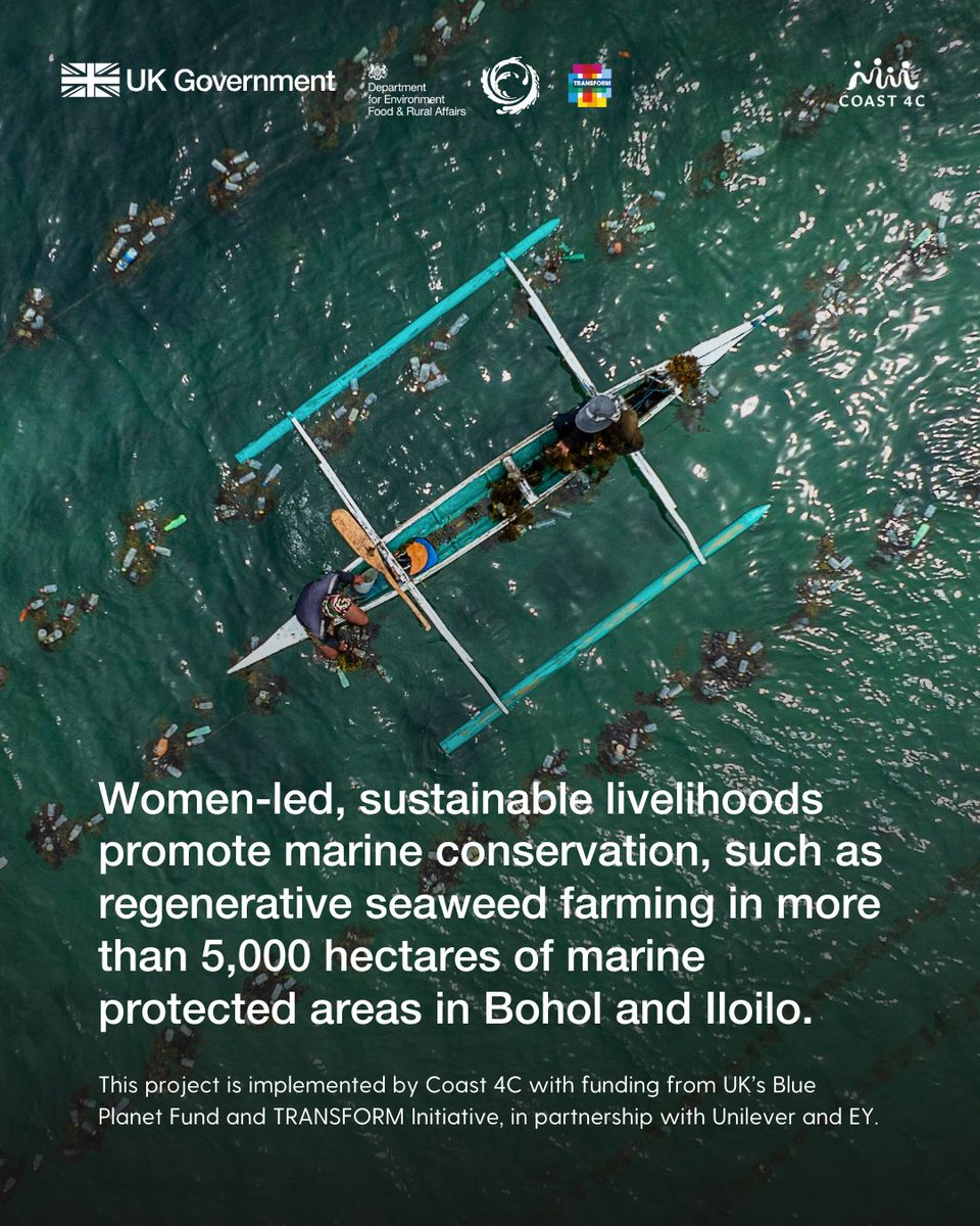 Happy World Oceans Day! 🇬🇧 &amp; 🇵🇭 are working towards a sustainable, resilient blue economy. 

Through the UK’s Blue Planet Fund partnership, we aim to:
✅ Preserve marine life
✅ Protect communities from natural disasters
✅ Provide livelihood

See 3 projects that the UK supports!