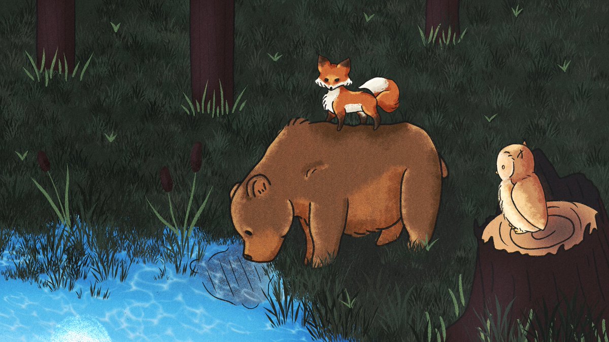 PepperGoesDgtl's tweet image. Deep into rendering my latest wip for one of my lovely #artmoots , but haven&apos;t posted in a few days so thought I would share a piece I did back in 2022 of some forest friends! ^^