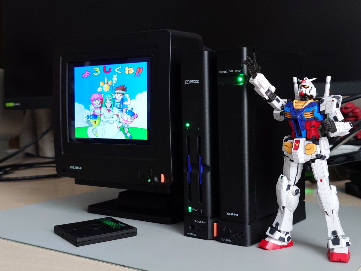 今日は68の日
時々、思い出したように触っています
そして1ヶ月後はRX-78の日だとガンダムが言っている
#68の日
#X68000
#X68000Z