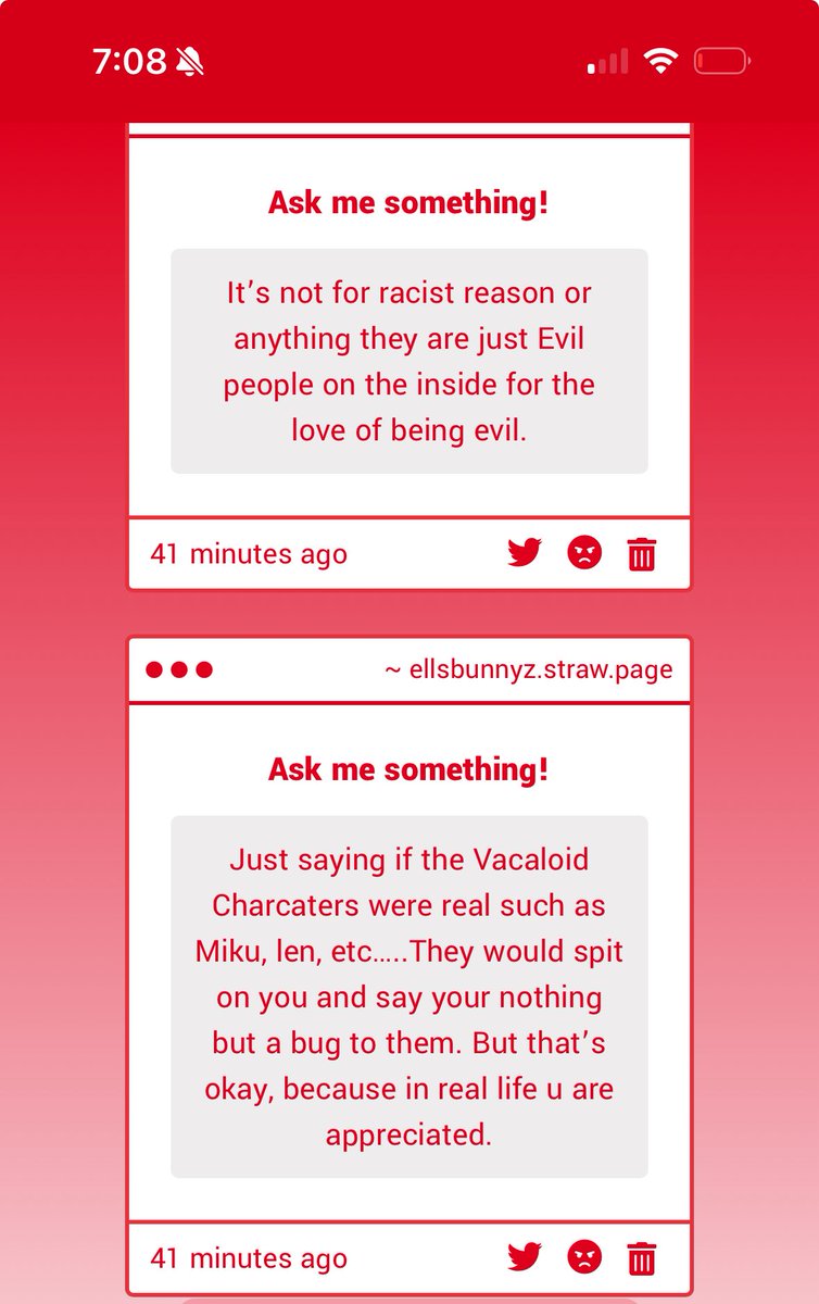 ??? i don't. engage in vocaloid content??? i am asian why would miku be racist to me ???