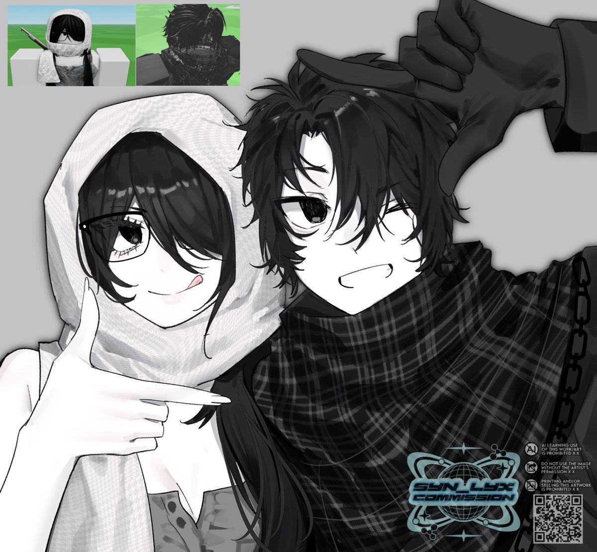 syn_lyx's tweet image. commission for anon
🖤#robloxart