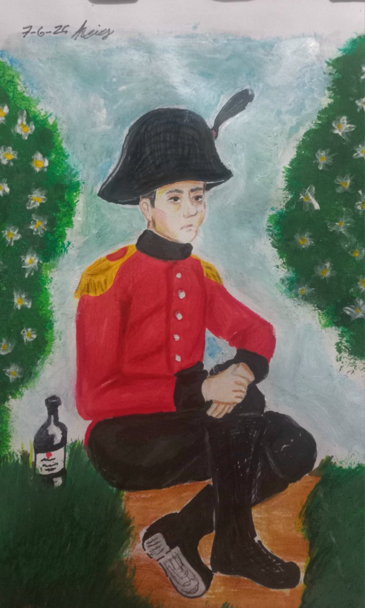 Arraiell's tweet photo. se ficar encarando parece que o chapéu vira um cabelo ou um tipo de capacete gigante ou estou delirando kk
Day7

Tags:
#artwork #soldier #napoleonicwars #reduniform #illustration #characterdesign #historicalaesthetic #traditionalart #art #british #mootstwt https://t.co/SWLJRw9mxw