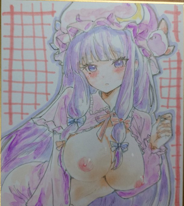 名華祭用色紙
パチュリー 