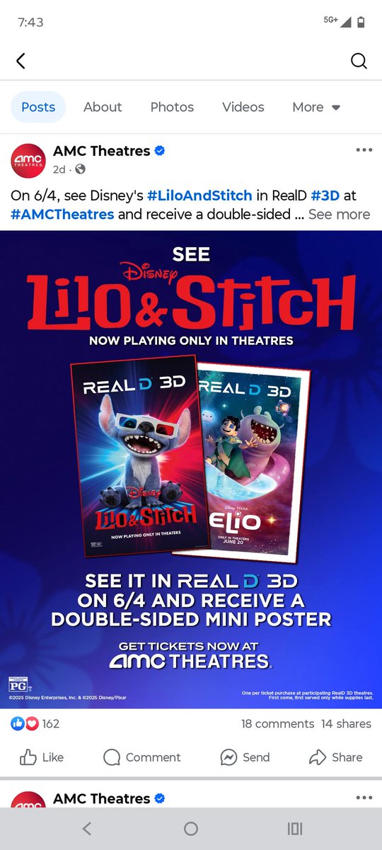 DustyTheApe's tweet image. Almost forgot to post this one, I WILL be at every Merch drop this year. Double sided mini poster๐ผ๏ธ #LiloAndStitch #3D๐ถ๏ธ๐ธ. WE MAKE MOVIES BETTER๐ฆ๐ฟ๐๐๐๐ฟ๐ฆ #AMC @AMCTheatres @CEOAdam #AMCTheatres #Movies #Merchandise #ShortsRfucked