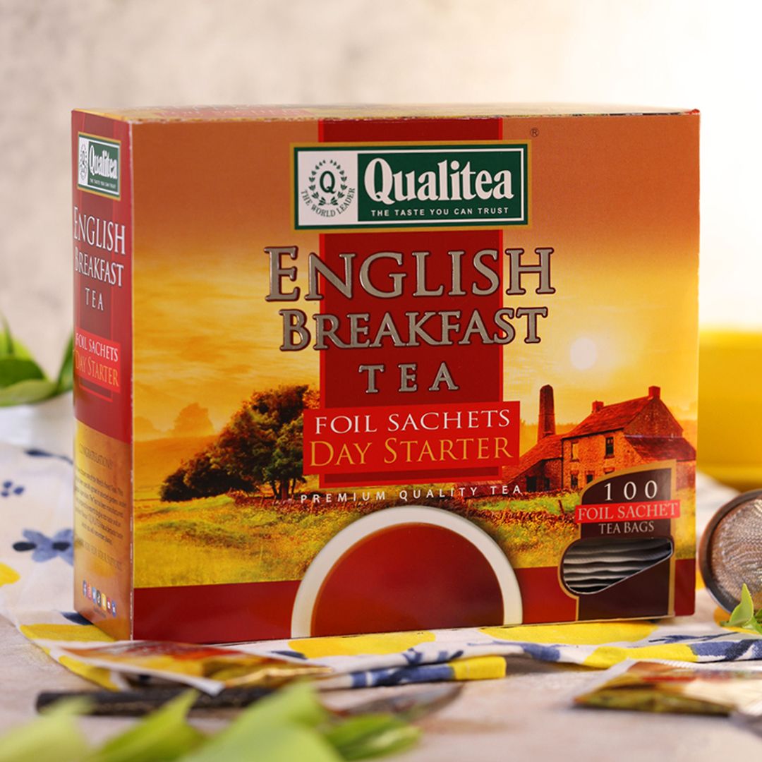 QualiteaCeylon's tweet photo. Kickstart your mornings with Qualitea English Breakfast Tea. Packed in foil sachets for maximum freshness, this rich black tea blend delivers a flavour that's perfect for powering your day. It’s not just tea – it’s your morning ritual🍵

#englishbreakfast #blacktea #breakfasttime https://t.co/qaZlF1ymG9
