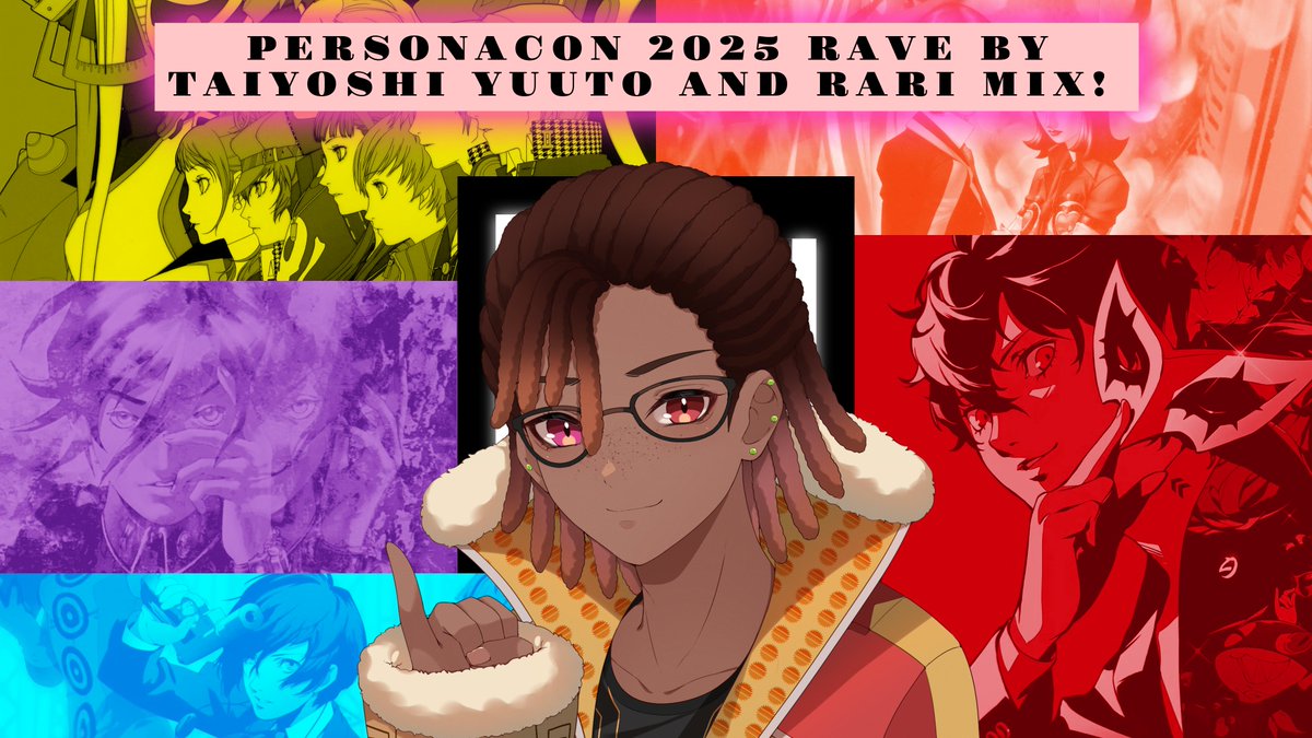 PersonaCon (@thepersonacon) on Twitter photo Thanks for your patience yall! 💖
We had some tech difficulties!
DAY TWO IS A WRAP!!
JOIN US ON TWITCH FOR OUR AFTERPARTY MODCAST AND OUR RAVE SHORTLY AFTER WITH
<a href="/TaiyoshiYuuto/">『Taiyoshi Yuuto』 ☀️🎧</a> and @/Rarimix 🎶💃🕺
twitch.tv/thepersonacon Thanks for your patience yall! 💖
We had some tech difficulties!
DAY TWO IS A WRAP!!
JOIN US ON TWITCH FOR OUR AFTERPARTY MODCAST AND OUR RAVE SHORTLY AFTER WITH
<a href="/TaiyoshiYuuto/">『Taiyoshi Yuuto』 ☀️🎧</a> and @/Rarimix 🎶💃🕺
twitch.tv/thepersonacon