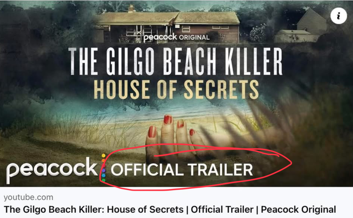 JeezItzz's tweet image. I don’t have Peacock so if watch this, please let us know what you think. #GilgoBeach #RexHuermann