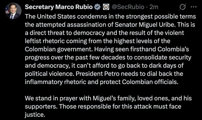 XNews24_7's tweet image. 🚨 BOMBSHELL: Sen. Rubio SLAMS President, blames him for ‘attempted assassination’ of presidential candidate! 🚨 “3 bullets, 2 in head” plot uncovered! Why isn’t this felon behind bars for targeting federal agents in LA?! Demand answers NOW! ⚖️ #Rubio #AssassinationPlot #Justice