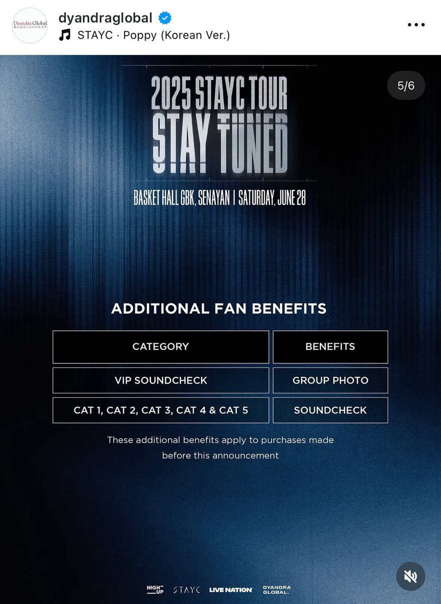 auliarossari's tweet image. Dyandra mindahin venue konser stayc dari istora ke gbk basketball hall, tapi semua pembeli sebelumnya dapet benefit baru, yg vip dpt photogroup, section lain dpt soundcheck. Gini loh maksudnya kalo mindahin venue tuh harus dibarengi dgn BENEFIT BARU YANG GRATIS, bukan opsi…